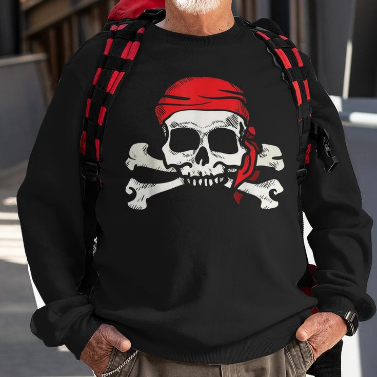 Jolly Roger Pirate | Skull And Crossbones | Gift Sweatshirt Gifts for Old Men