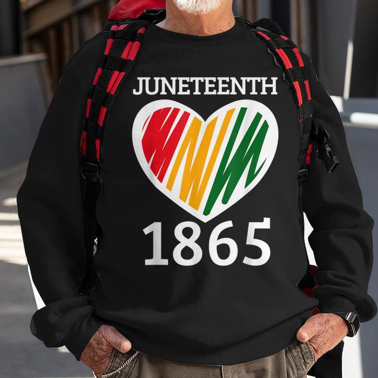 Junenth 1865 African American Freedom Day Sweatshirt Gifts for Old Men