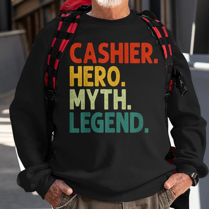 Kassierer Hero Myth Legend Retro-Kassierer Im Vintage-Stil Sweatshirt Geschenke für alte Männer