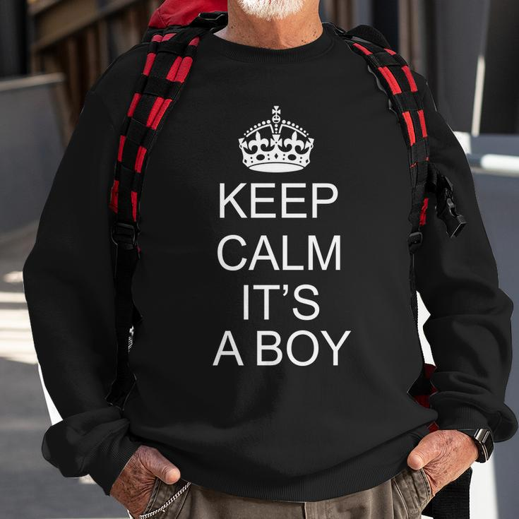 Keep Calm Its A Boy Sweatshirt Gifts for Old Men