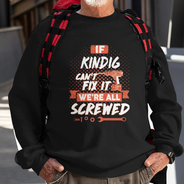 Kindig Name Kindig Family Name Crest Sweatshirt Gifts for Old Men