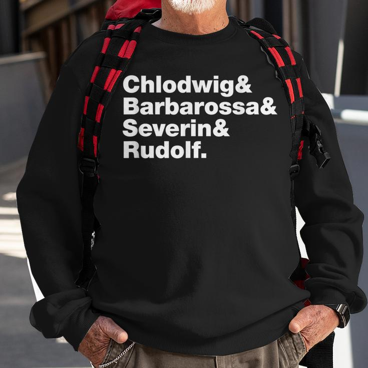 Kölner Legenden · Chlodwig Barbarossa  Severin  Rudolf Sweatshirt Geschenke für alte Männer