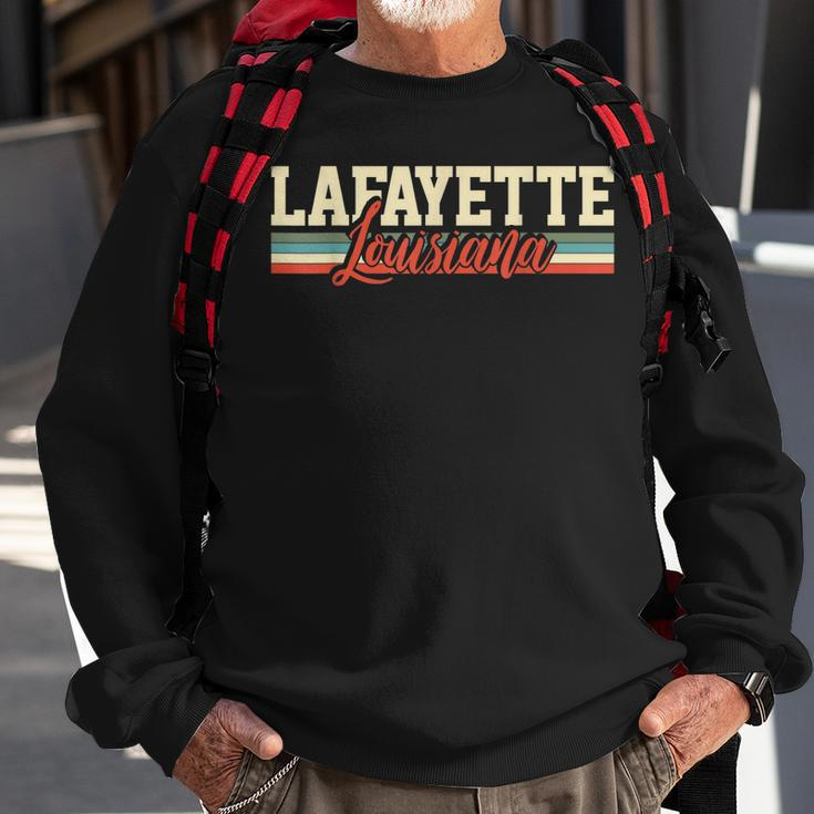 Lafayette Louisiana Retro Men Women Sweatshirt Graphic Print Unisex Gifts for Old Men