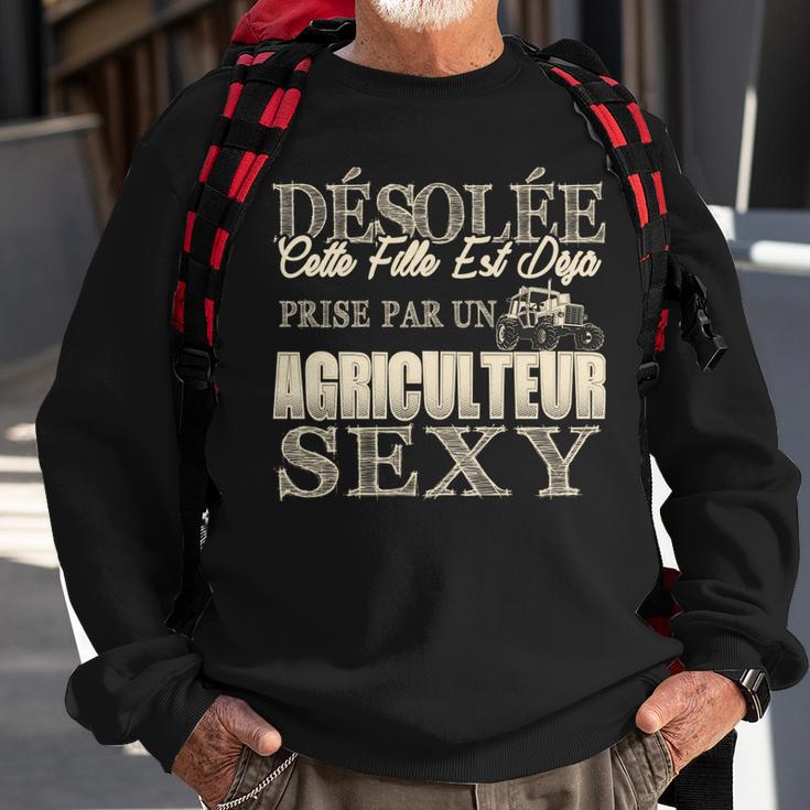 Landwirtin Super Sexy Freund Sweatshirt, Lustiges Beziehungsshirt Geschenke für alte Männer