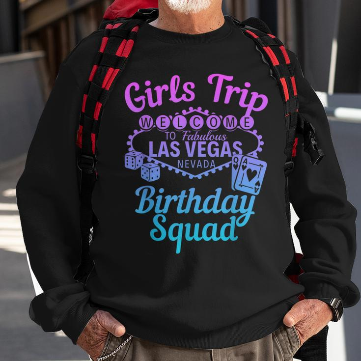 Las Vegas Birthday Party Girls Trip Vegas Birthday Squad Sweatshirt Gifts for Old Men