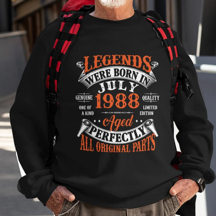 Legend 1988 Vintage 35Th Birthday Born In July 1988 Sweatshirt Gifts for Old Men