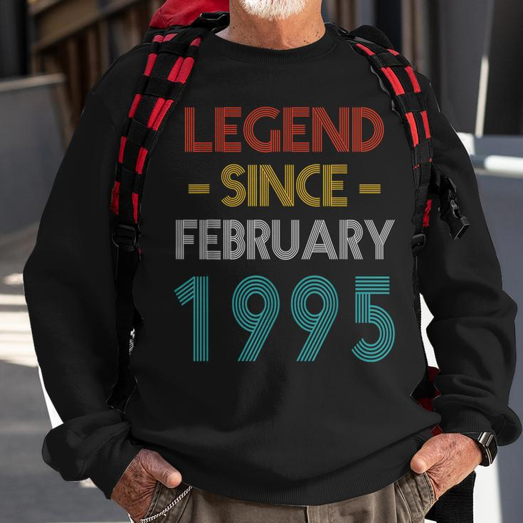 Legend Since Februar 1995 Vintage Geburtstag Sweatshirt Geschenke für alte Männer