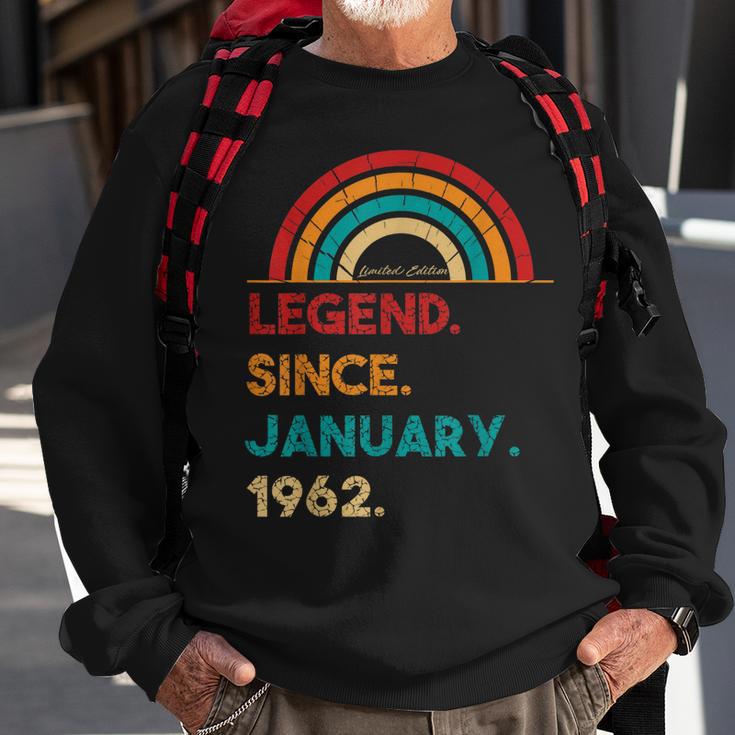 Legend Since Januar 1962 61 Geburtstag Geschenk Born In 1962 Sweatshirt Geschenke für alte Männer