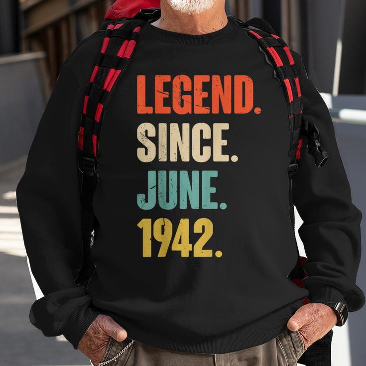 Legend Since Juni 1942 80 Jahre Alt Geschenk 80 Geburtstag Sweatshirt Geschenke für alte Männer
