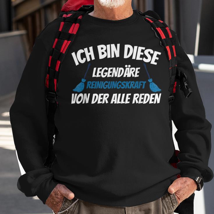 Legendäre Reinigungskraft Putzen Reinigen Spruch Sweatshirt Geschenke für alte Männer