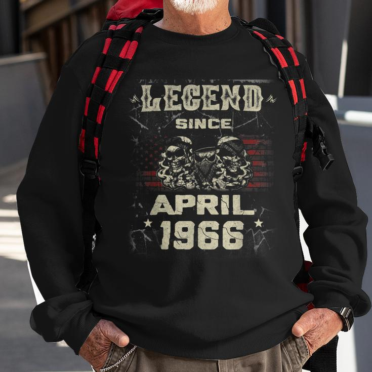 Legende Seit April 1966 Geboren Im April 1966 Sweatshirt Geschenke für alte Männer