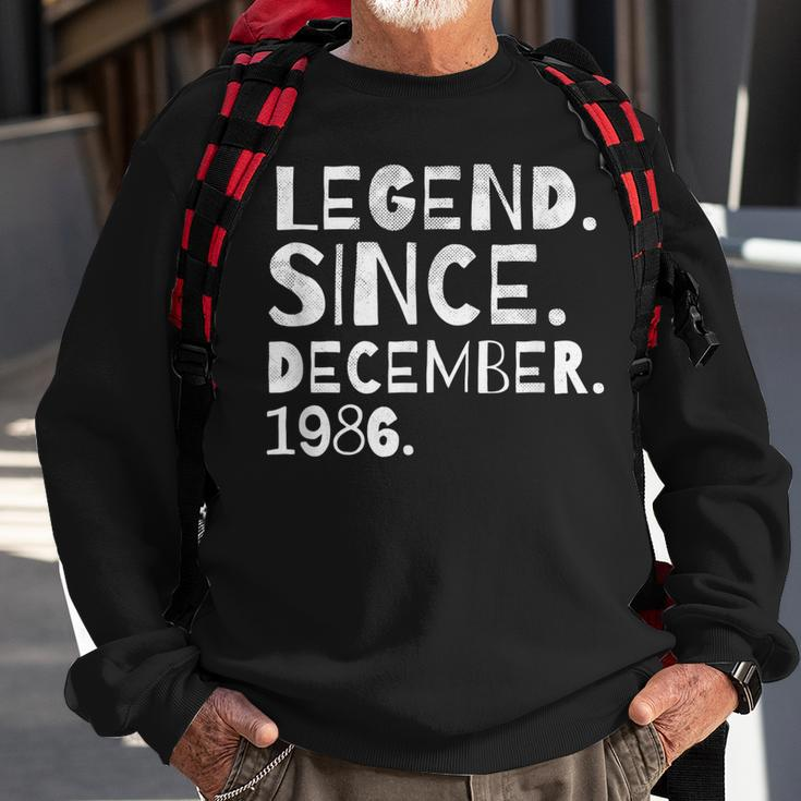 Legende Seit Dezember 1986 Sweatshirt für Geburtstagsfeier Geschenke für alte Männer