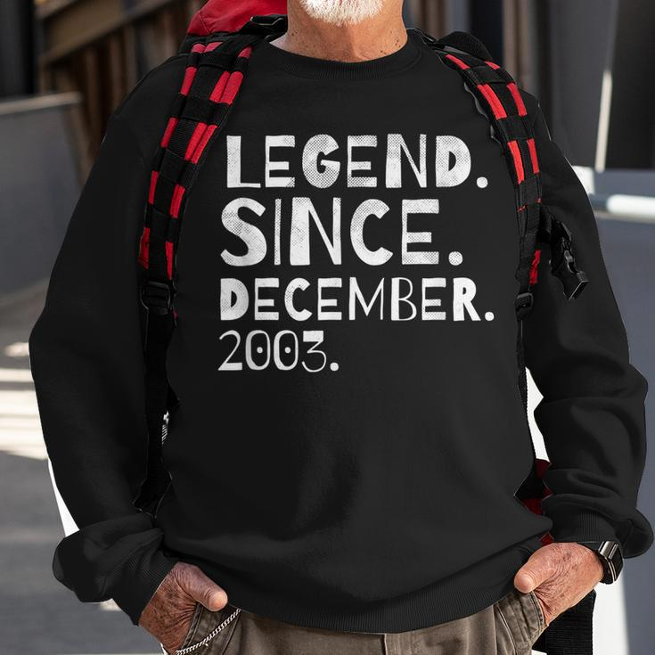 Legende seit Dezember 2003 Sweatshirt, Geburtsmonat Design für Männer und Frauen Geschenke für alte Männer