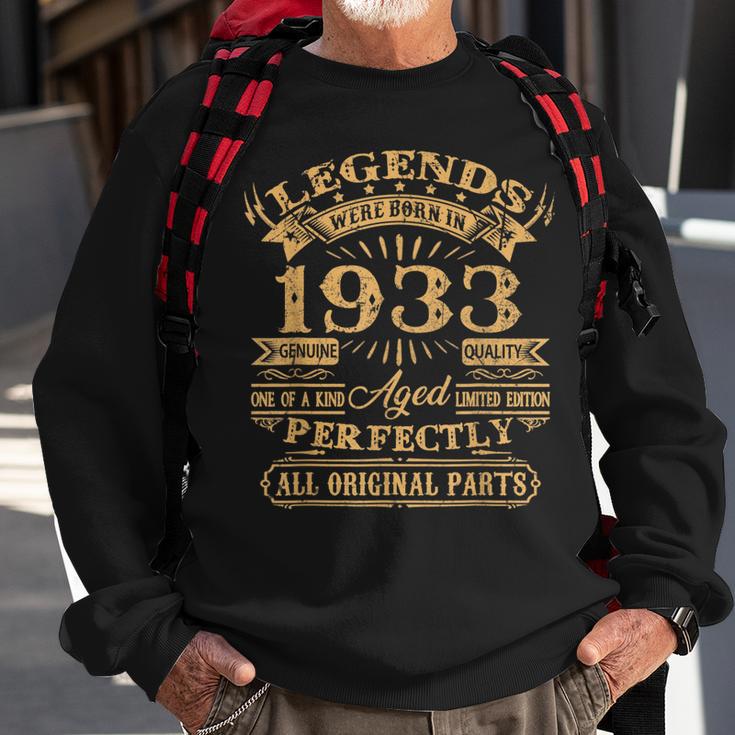 Legenden 1933 Jahrgang Sweatshirt, 90. Geburtstag Mann V2 Geschenke für alte Männer