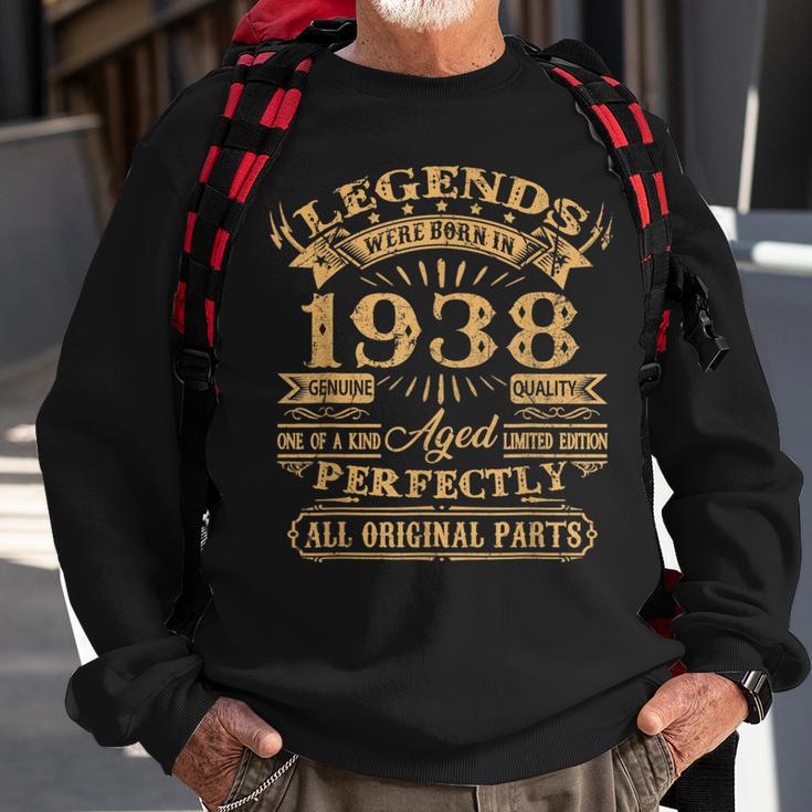 Legenden 1938 Geburtstag Sweatshirt, 85 Jahre Jubiläum Tee Geschenke für alte Männer