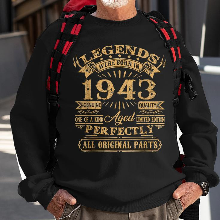 Legenden 1943 Jahrgang Sweatshirt, 80. Geburtstag Mann Geschenkidee Geschenke für alte Männer