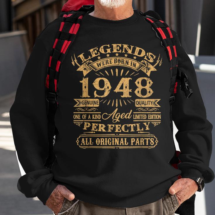 Legenden 1948 Geburtstag Sweatshirt, Geschenk zum 75. für Männer Geschenke für alte Männer