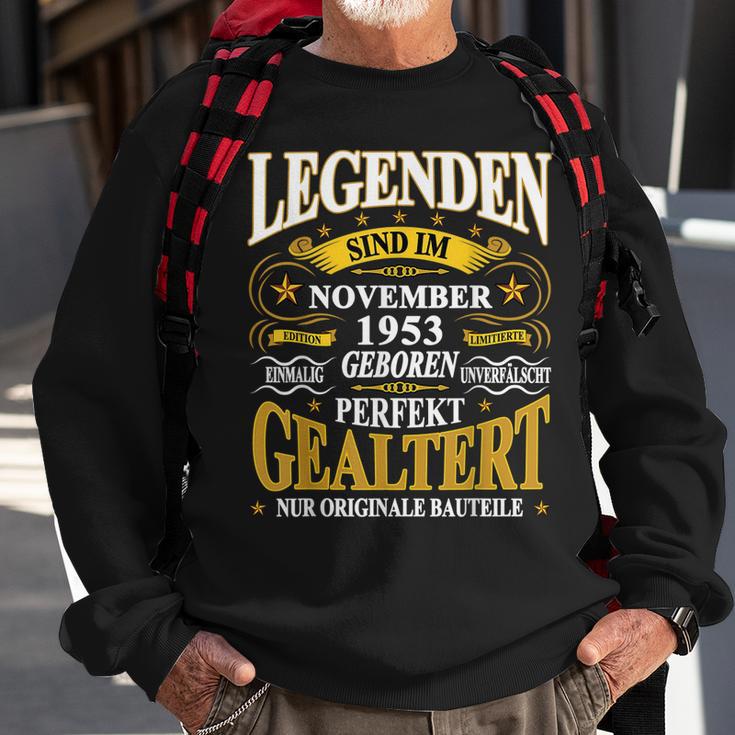 Legenden 1953 November Geburt, 70. Lustiges Geburtstag Sweatshirt Geschenke für alte Männer