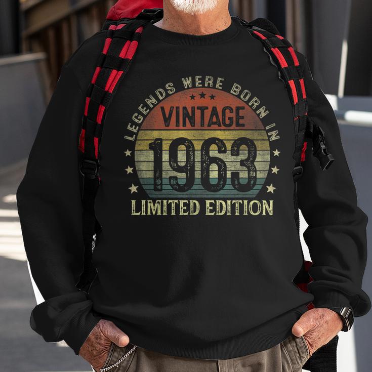 Legenden 1963 Jahrgang Sweatshirt, 60. Geburtstag Mann Geschenke für alte Männer