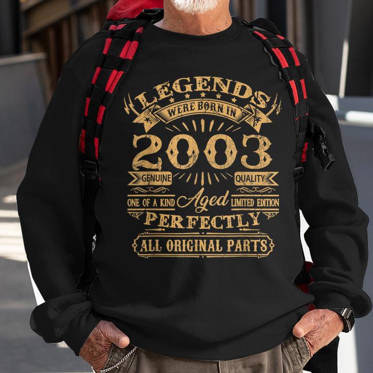 Legenden 2003 Geboren Sweatshirt, 20. Geburtstag Mann V2 Geschenke für alte Männer