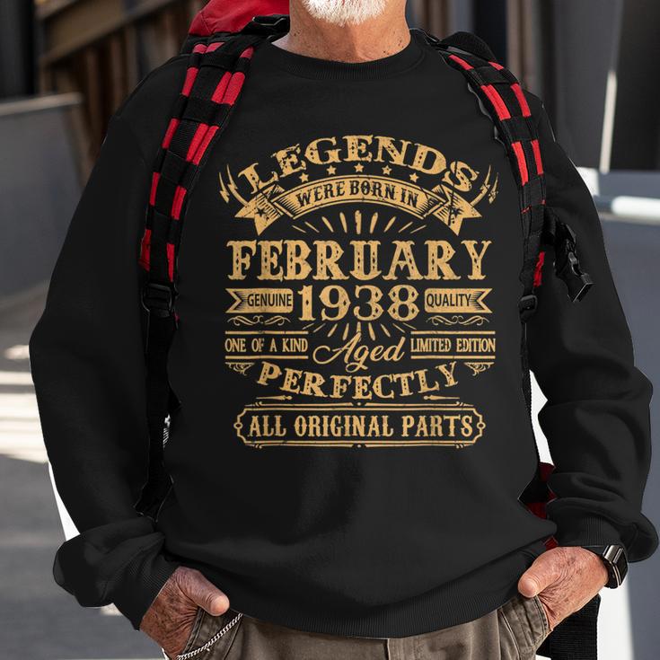 Legenden Februar 1938 - 85. Geburtstag Mann V3 Sweatshirt, Retro Design Geschenke für alte Männer