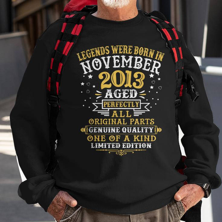 Legenden November 2013 9. Geburtstag Sweatshirt, Neunjährige Festfeier Geschenke für alte Männer