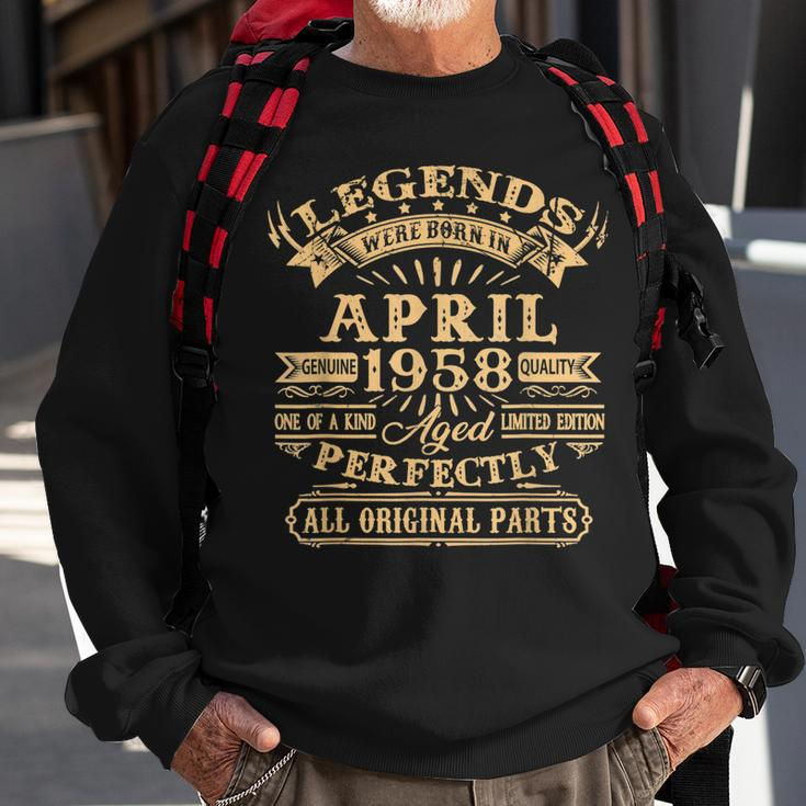 Legenden Wurden Im April 1958 Geschenk 65 Geburtstag Mann V3 Sweatshirt Geschenke für alte Männer