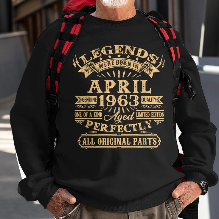 Legenden Wurden Im April 1963 Geschenk 60 Geburtstag Mann V3 Sweatshirt Geschenke für alte Männer