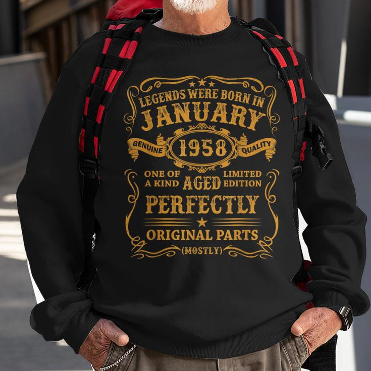 Legenden Wurden Im Januar 1958 Geschenk 65 Geburtstag Mann V9 Sweatshirt Geschenke für alte Männer
