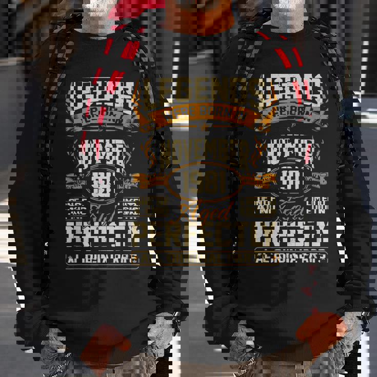 Legends Were Born In November 1981 Sweatshirt Gifts for Old Men