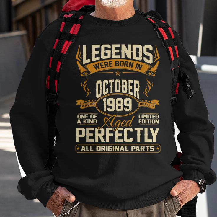 Legends Were Born In October 1989 Sweatshirt Gifts for Old Men