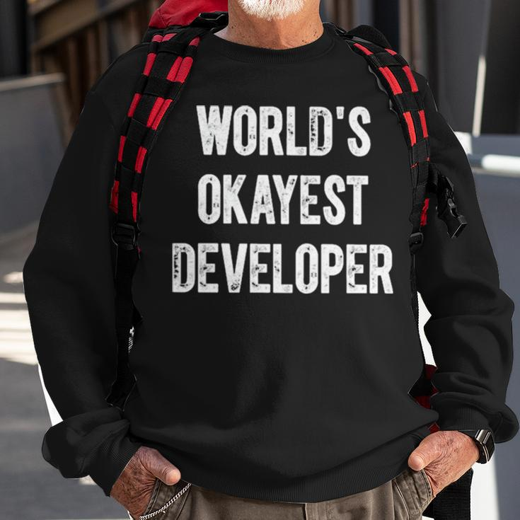 Lente Game Dev World Okayest DeveloperSweatshirt Gifts for Old Men