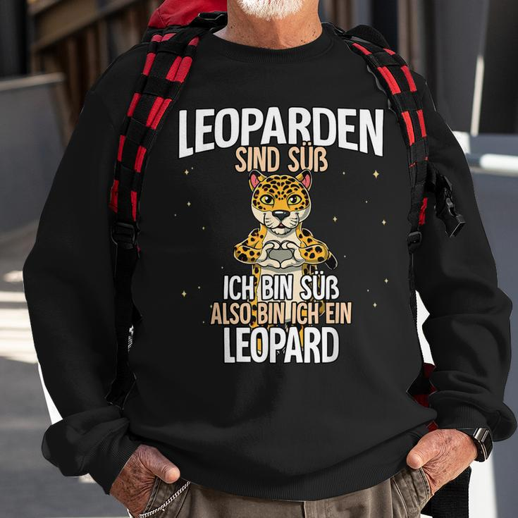 Leoparden Sind Süß Leopard Sweatshirt Geschenke für alte Männer