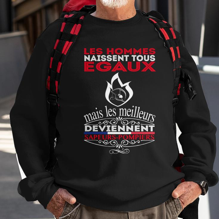 Les Meilleurs Deviennent Sapeurs-Pompiers Sweatshirt Geschenke für alte Männer
