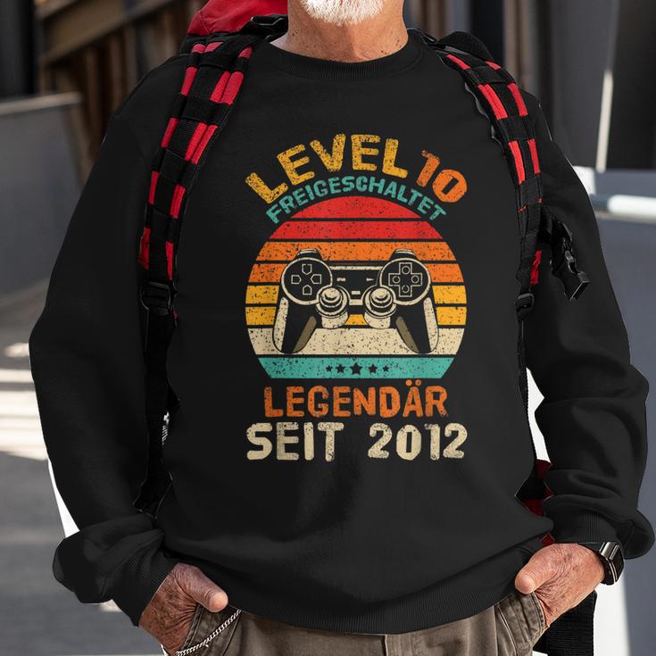 Level 10 Freigeschaltet 10 Geburtstag Gaming Gamer Sweatshirt Geschenke für alte Männer