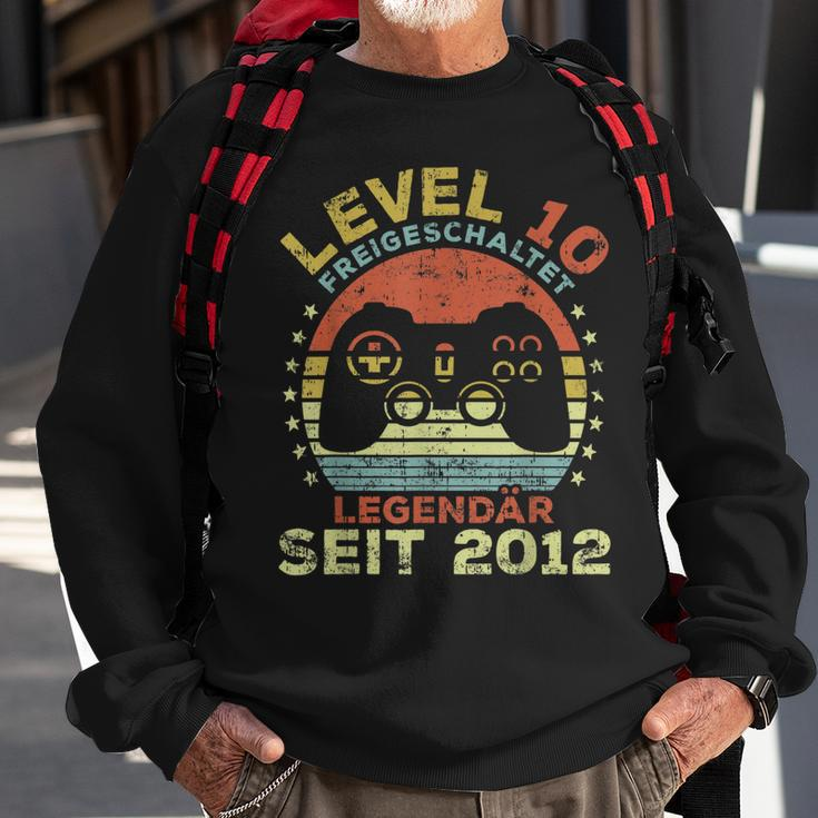 Level 10 Freigeschaltet Legendär Seit 2012 10 Geburtstag Sweatshirt Geschenke für alte Männer