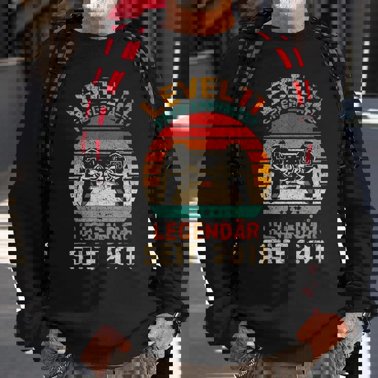 Level 11 Freigeschaltet 11 Geburtstag Gaming Gamer Sweatshirt Geschenke für alte Männer