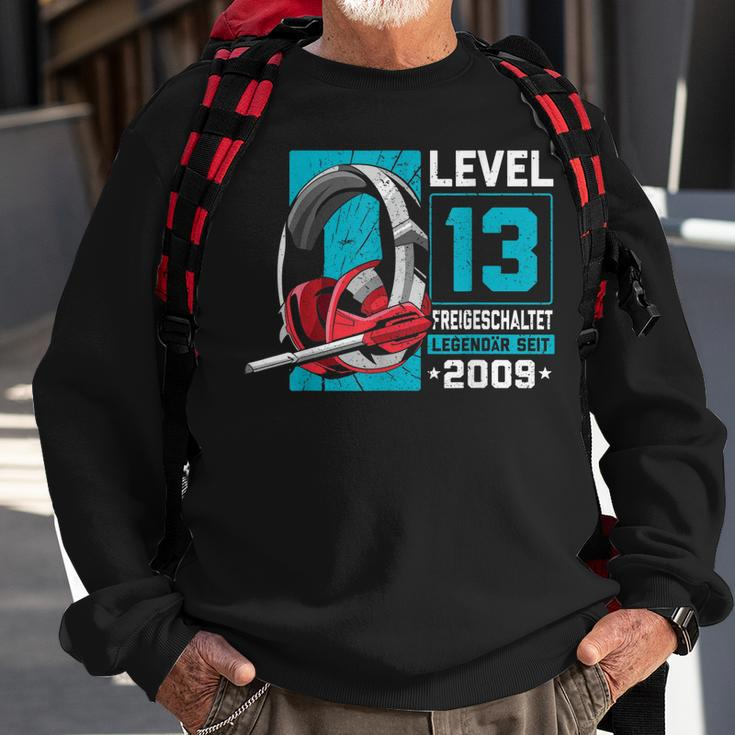 Level 13 Jahre Geburtstags Junge Gamer 2009 Geburtstag V2 Sweatshirt Geschenke für alte Männer