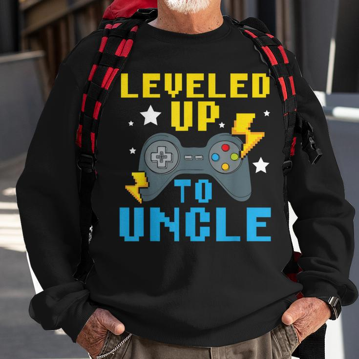 Leveled Up To Uncle Proud Uncle Best Uncle Ever Gamer Gift For Mens Sweatshirt Gifts for Old Men