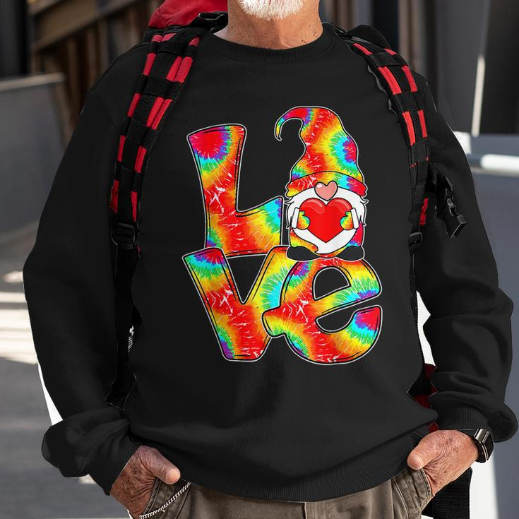 Lgbt Love Gnome Valentine Day Couple Lesbian Gay Outfit Sweatshirt Gifts for Old Men