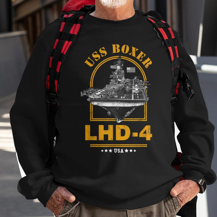 Lhd4 Uss Boxer Sweatshirt Gifts for Old Men