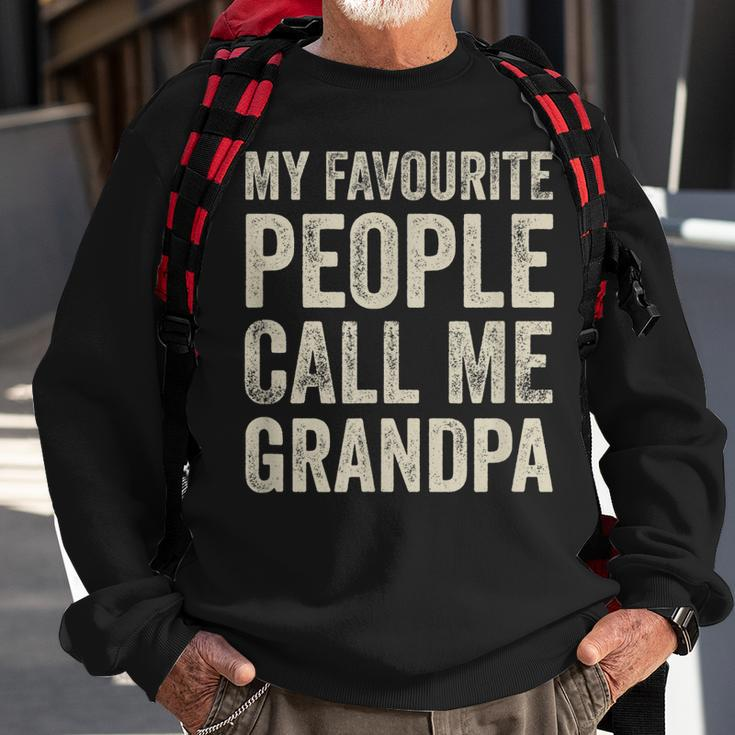 Lieblingsmensch Opa Sweatshirt, My Favourite People Call Me Grandpa Geschenke für alte Männer