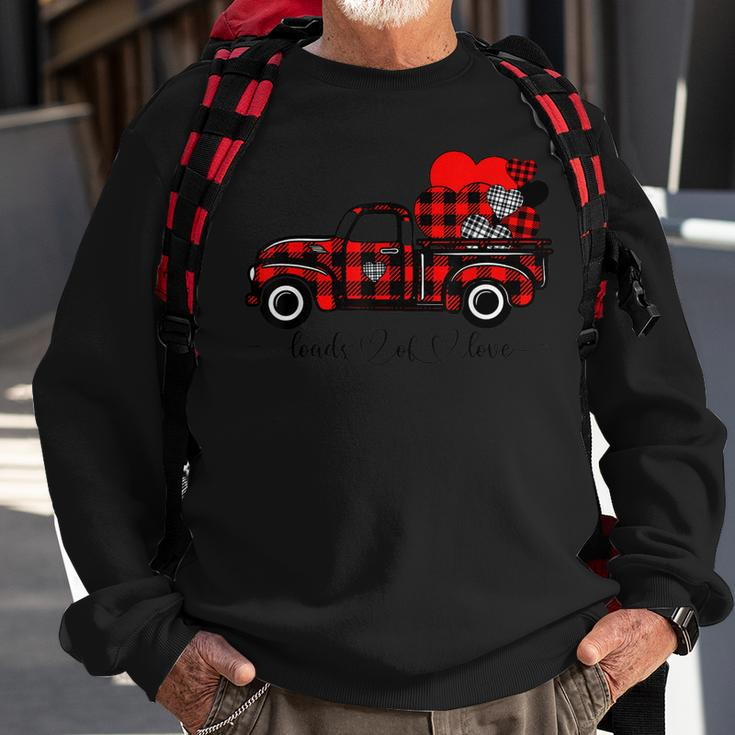 Loads Of Love Truck Love Valentines Day Matching Couple Sweatshirt Gifts for Old Men