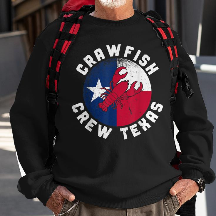 Lobster Funny Crawfish Boil Crew Texas Crayfish Sweatshirt Gifts for Old Men