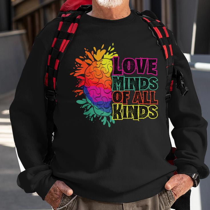 Love Minds Of All Kinds Neurodiversity Autism Awareness Sweatshirt Gifts for Old Men