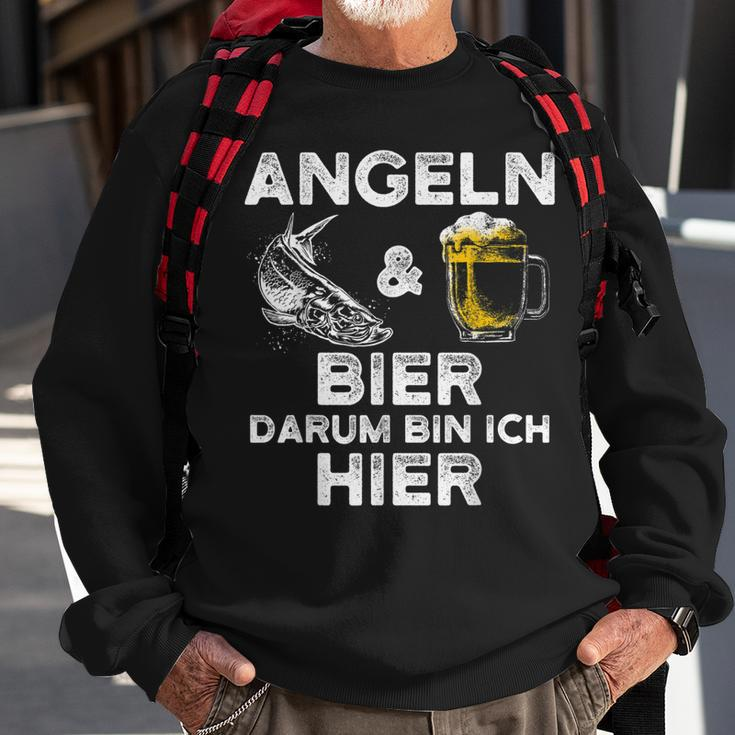 Lustiges Angler Angeln Und Bier Für Fischer Sweatshirt Geschenke für alte Männer