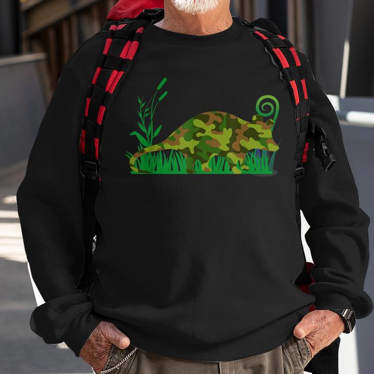 Lustiges Possum Camouflage Opossum Sweatshirt Geschenke für alte Männer