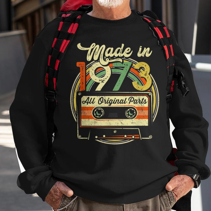Made In 1973 48Th Birthday Gifts Cassette Tape Vintage Sweatshirt Gifts for Old Men