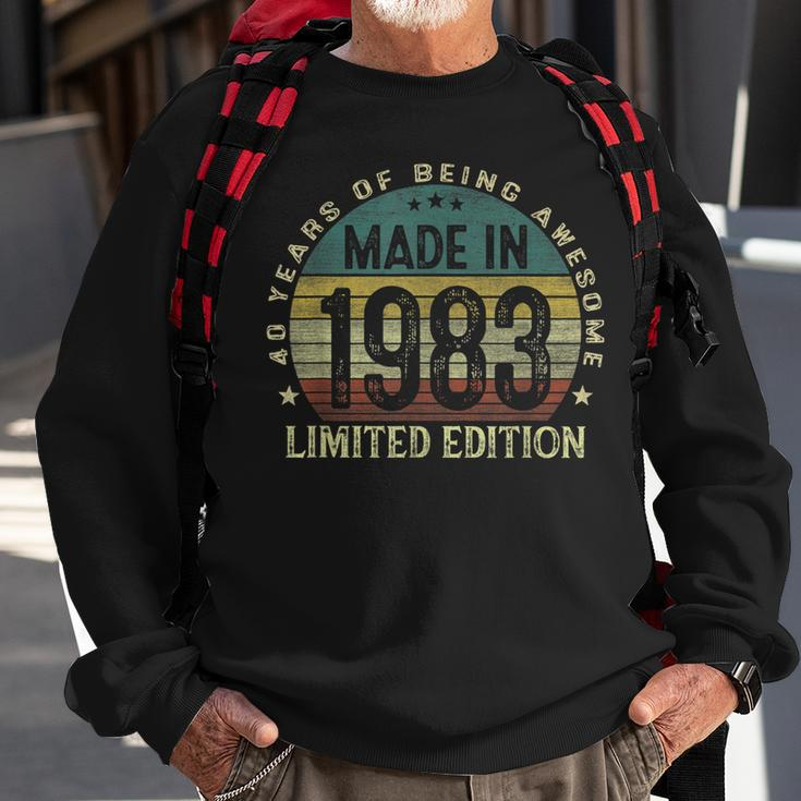 Made In 1983 40 Years Old 40Th Birthday Gifts For Men Sweatshirt Gifts for Old Men