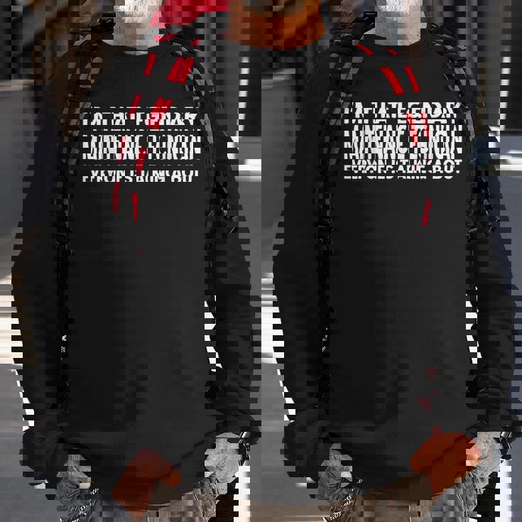 Maintenance Technician Job Title Maintenance Technician Sweatshirt Gifts for Old Men